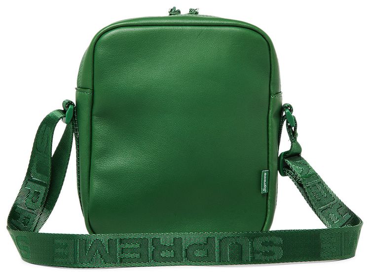 Supreme Leather Shoulder Bag Green