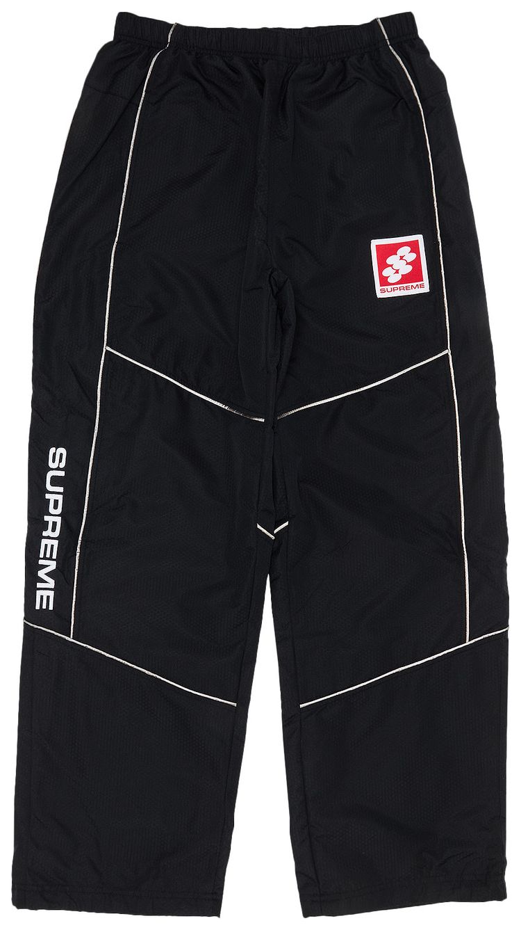 Supreme Reflective Piping Track Pant Black