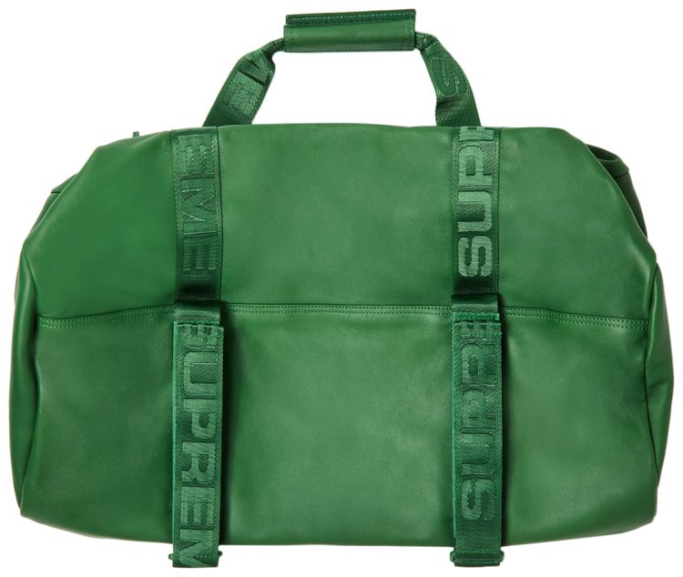 Supreme Leather Duffle Bag Green