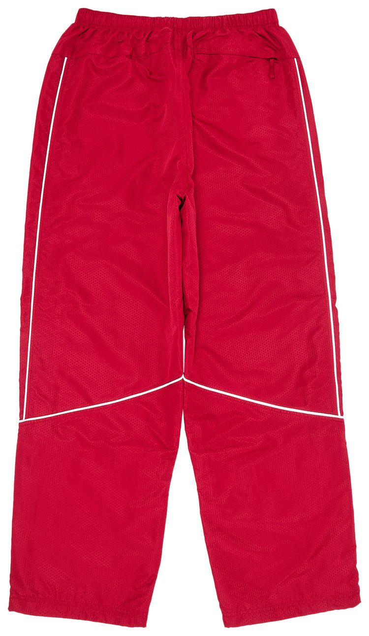 Supreme Reflective Piping Track Pant Red