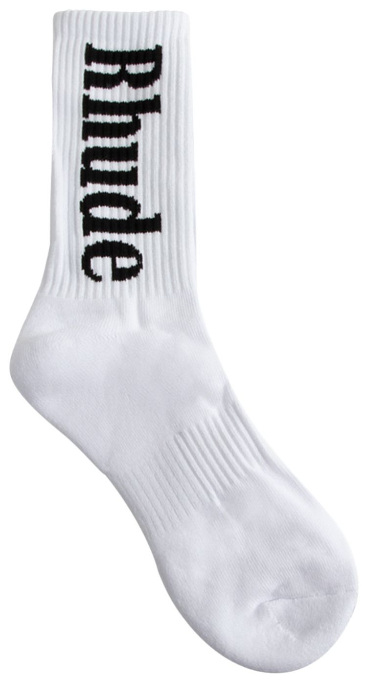 Rhude Logo Sock WhiteBlack
