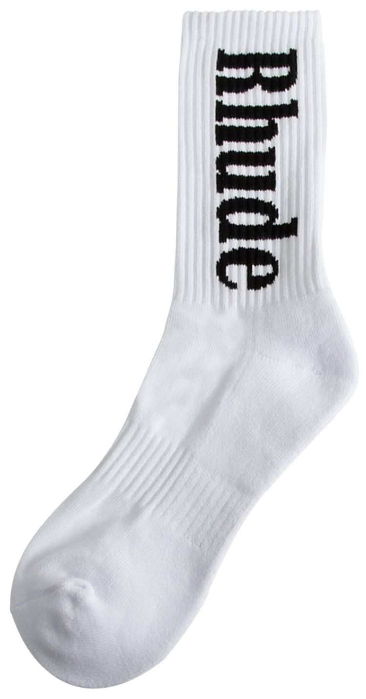 Rhude Logo Sock WhiteBlack