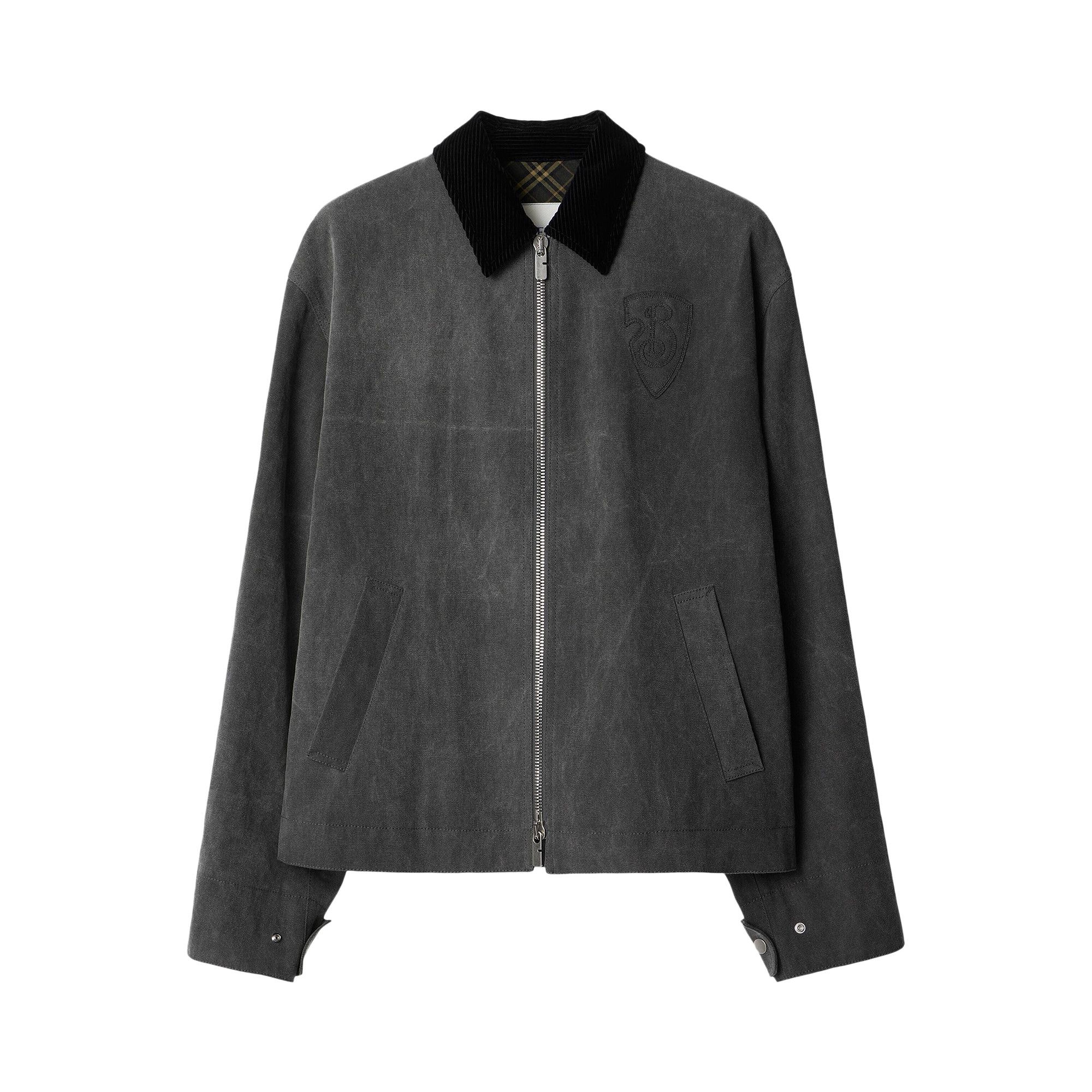 Buy Burberry Zip Through Check Lined Jacket 'Black' - 8097555 | GOAT