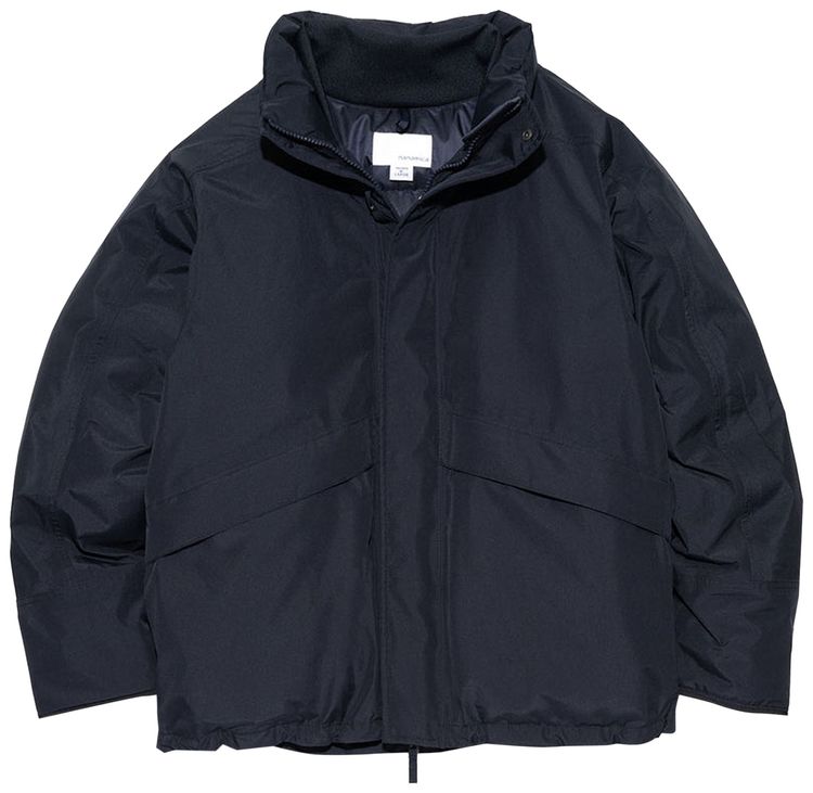 nanamica GORE TEX Short Down Jacket Navy