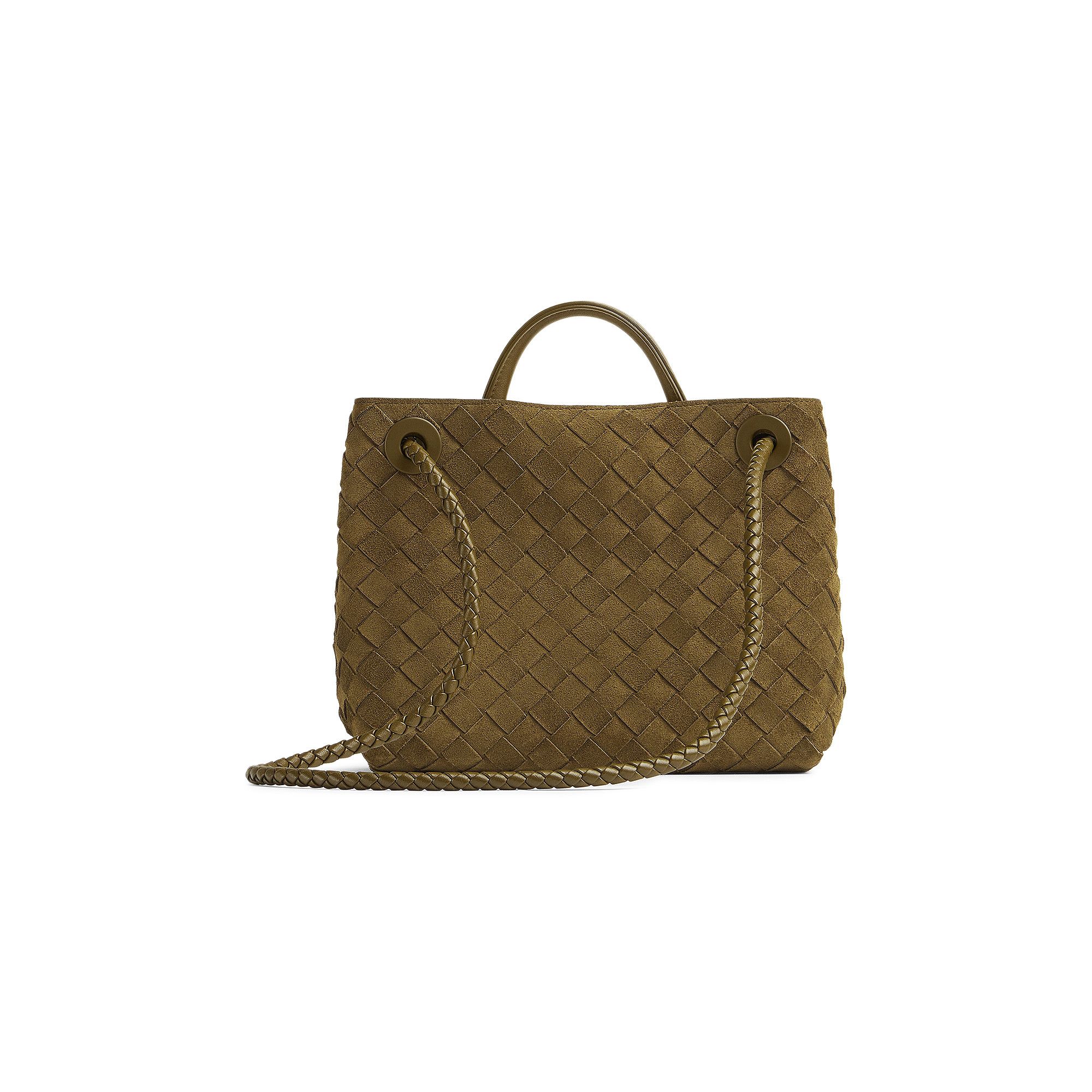 Buy Bottega Veneta Small Andiamo Bag 'Olive Oil/Muse Brass