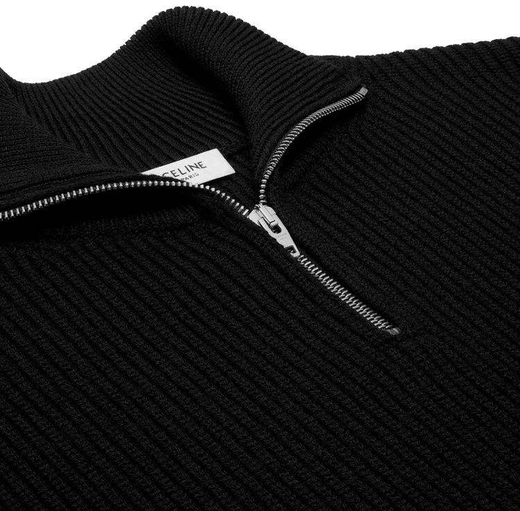 CELINE Trucker Sweater Black