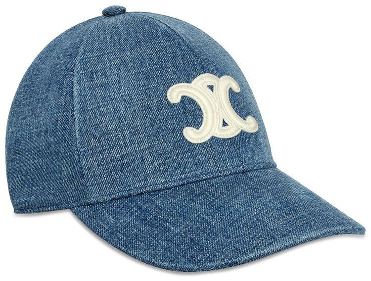 CELINE Triomphe Baseball Cap Dark Union Wash