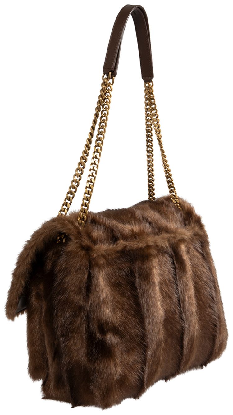 Saint Laurent Large Nikki Handbag Deep WalnutBark Brown