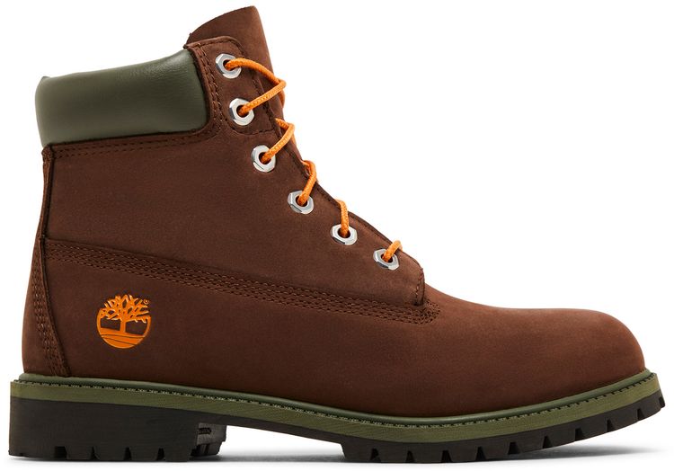 Timberland 6 Inch Premium Boot Junior Dark Brown