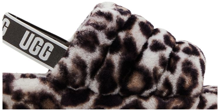 Wmns Fluff Yeah Slide Panther Print   Stormy Grey