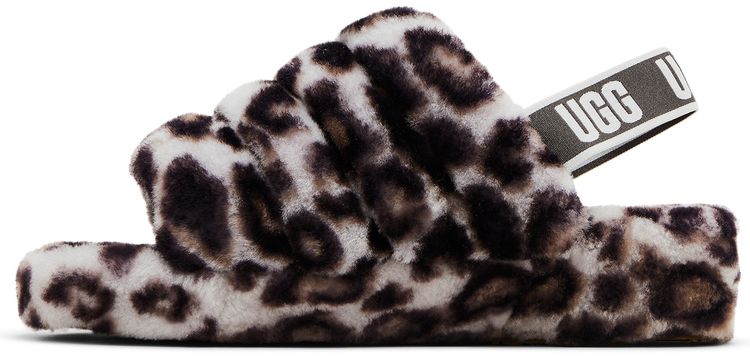 Wmns Fluff Yeah Slide Panther Print   Stormy Grey