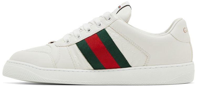Gucci Screener Sneaker GG Embossed   White