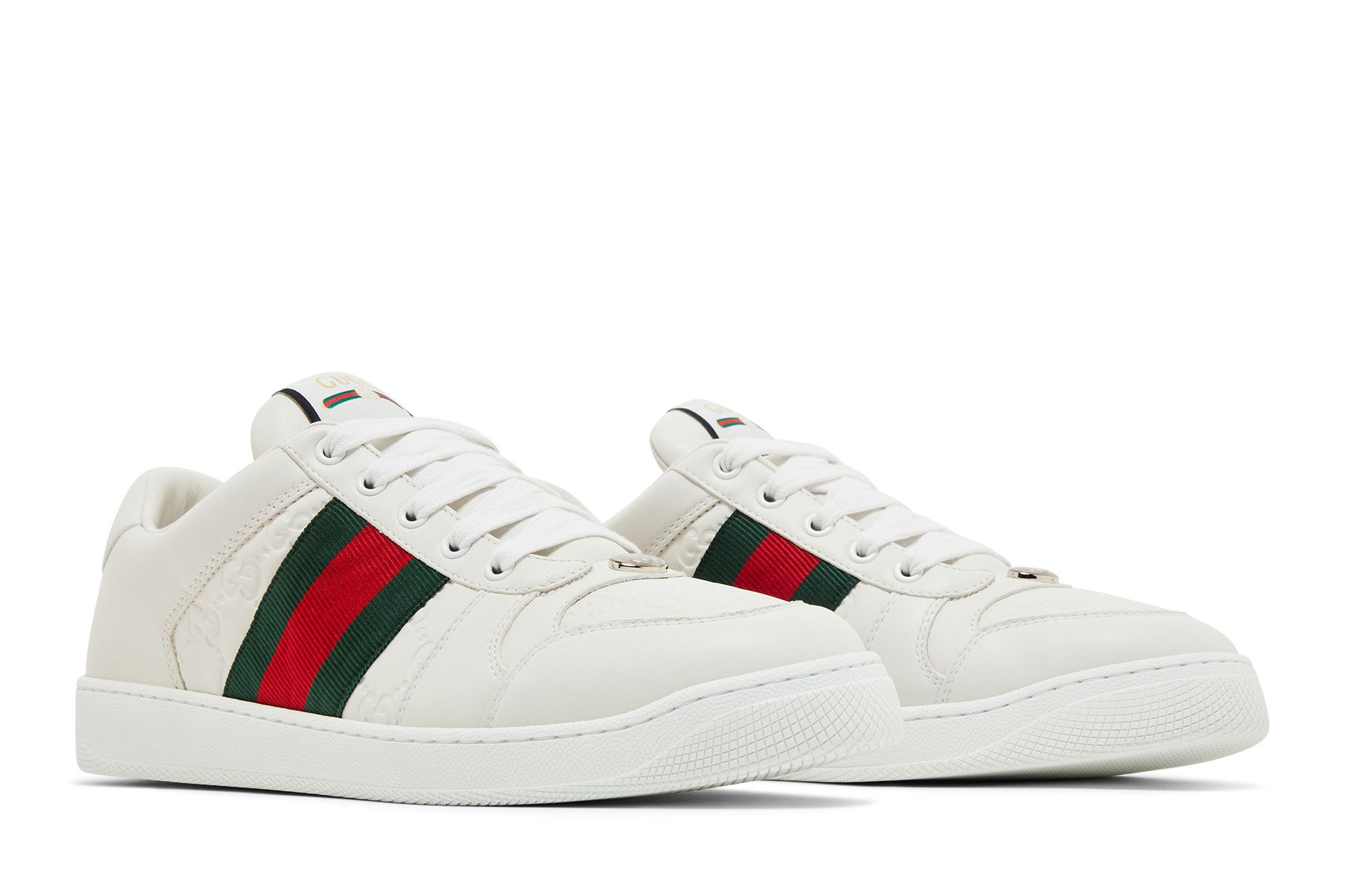 スニーカー GUCCI SNEAKER (798785AADU0 9094) Men's Screener sneaker in white leather | GUCCI® US