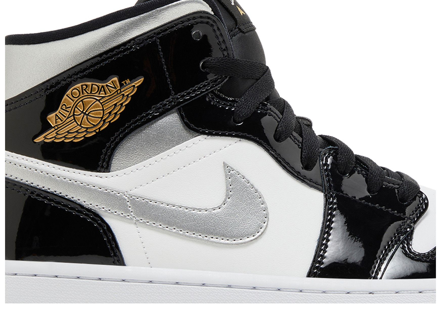 womens jordan 1 black and silver