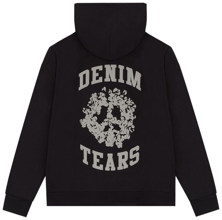 Denim Tears University Zip Hoodie BlackGrey