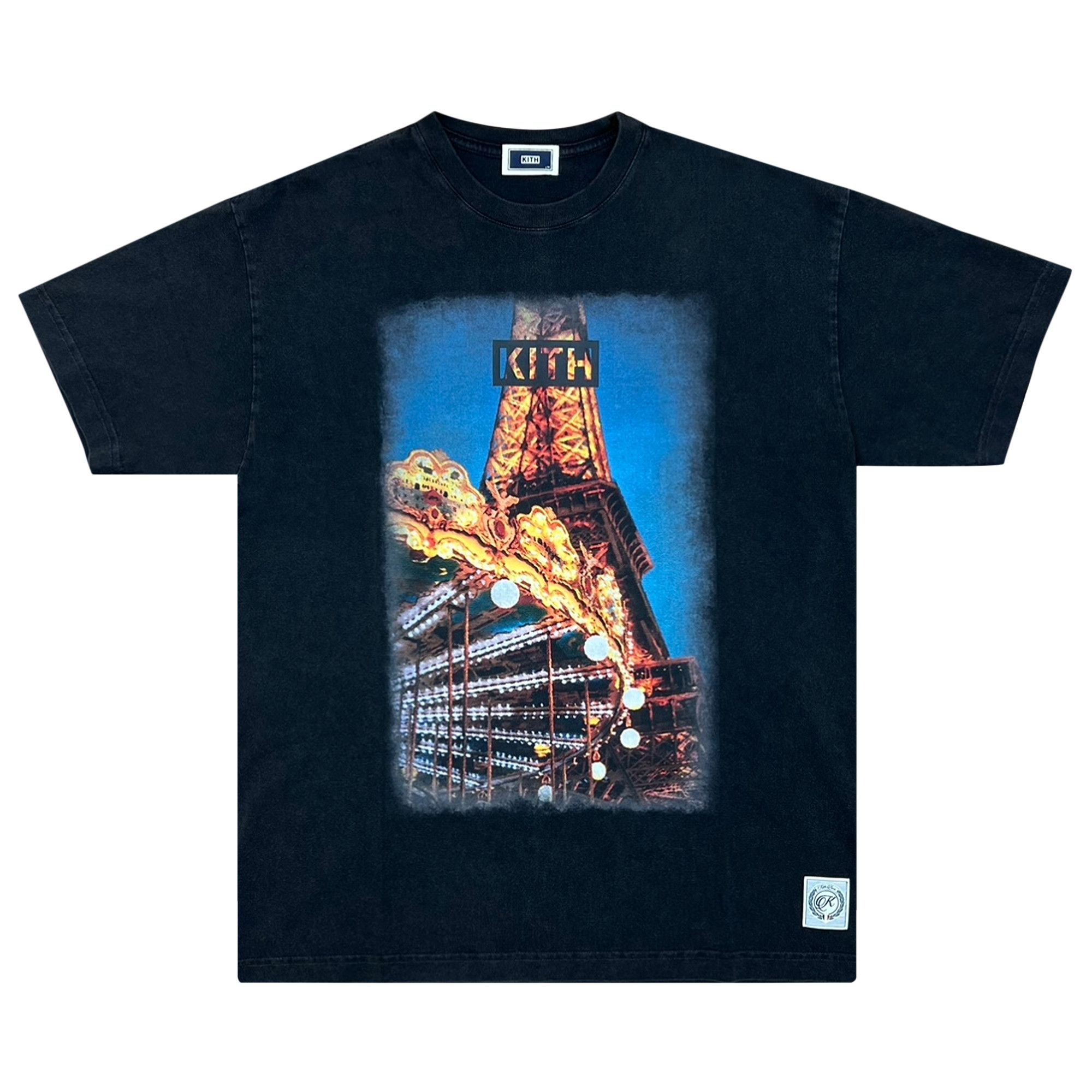 Buy Kith Paris Exclusive Eiffel Tower Vintage Tee 'Black