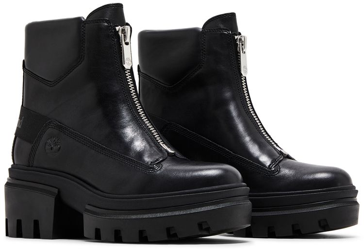 Timberland Wmns Everleigh Front Zip Boot Triple Black