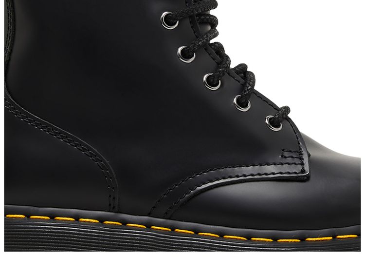 Jadon Smooth Leather Platform Boot Black