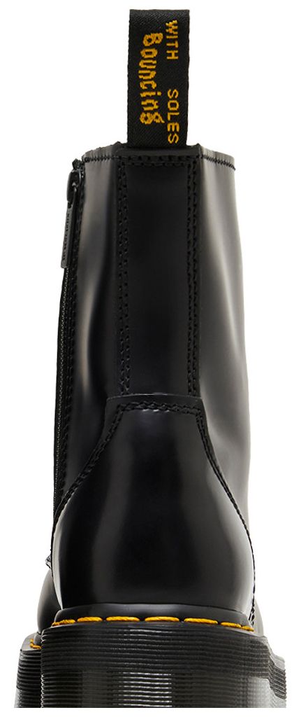 Jadon Smooth Leather Platform Boot Black