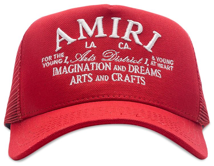 Amiri Arts District Trucker Hat Red