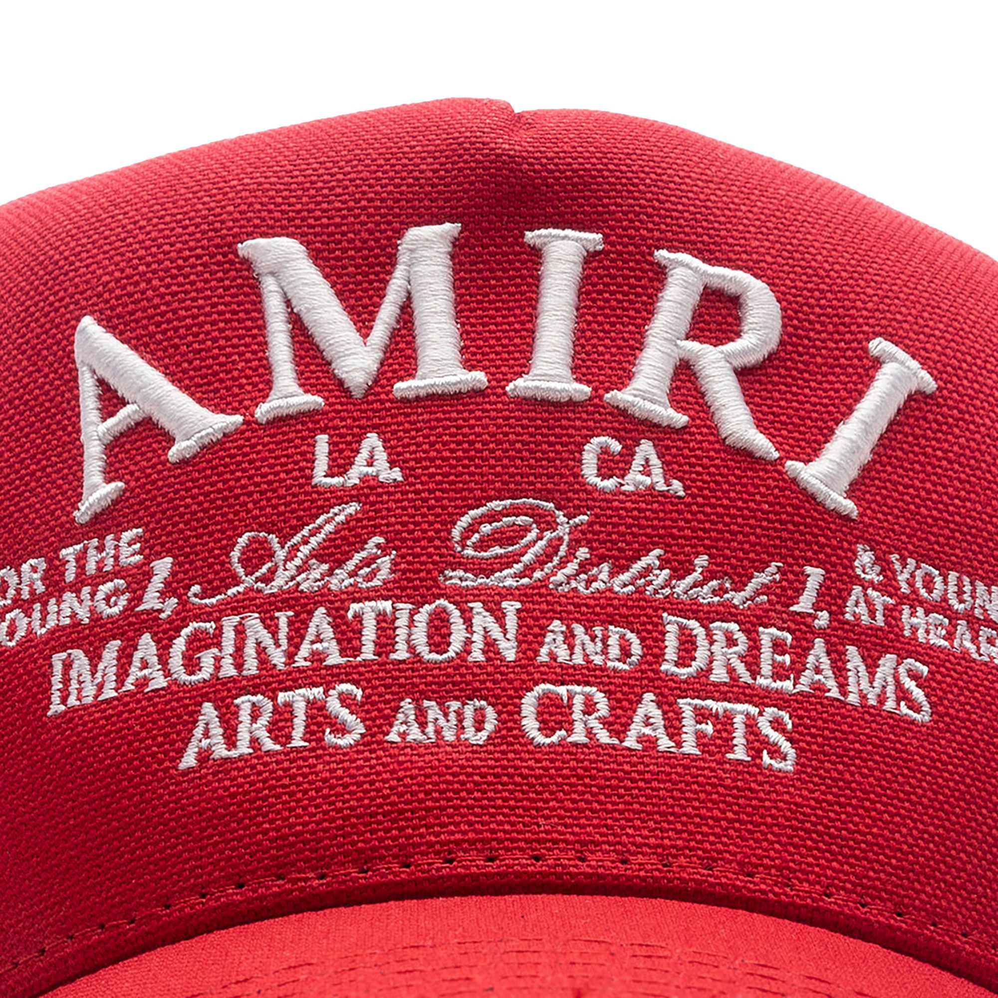 Buy Amiri Arts District Trucker Hat 'Red' - AMHATR1008 610 RED | GOAT