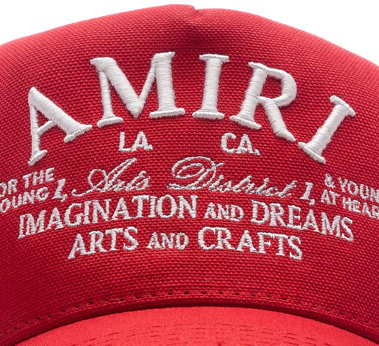 Amiri Arts District Trucker Hat Red