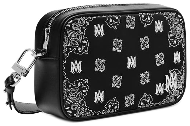 Amiri Bandana Embroidered Camera Case Black