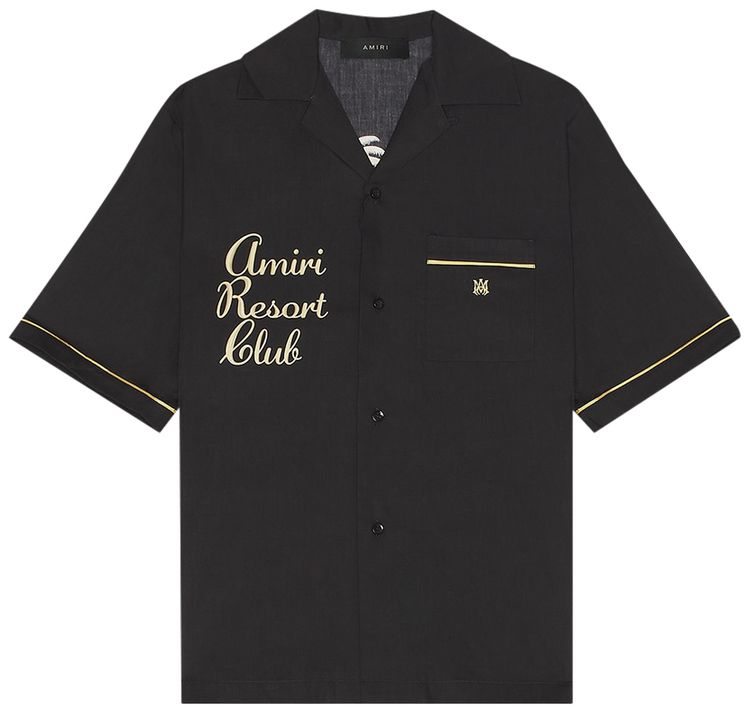 Amiri Twisted Palms Shirt Black