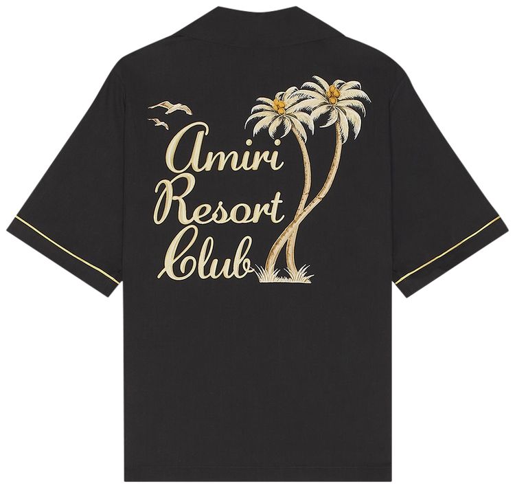 Amiri Twisted Palms Shirt Black