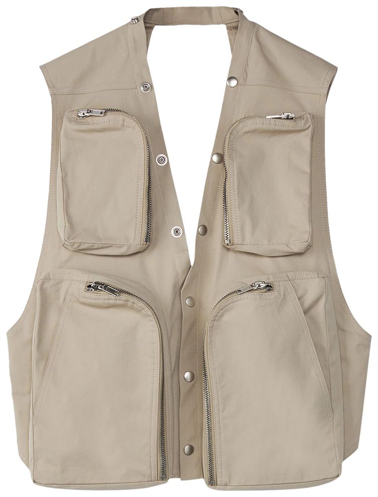 Rick Owens Cargo Vest Pearl