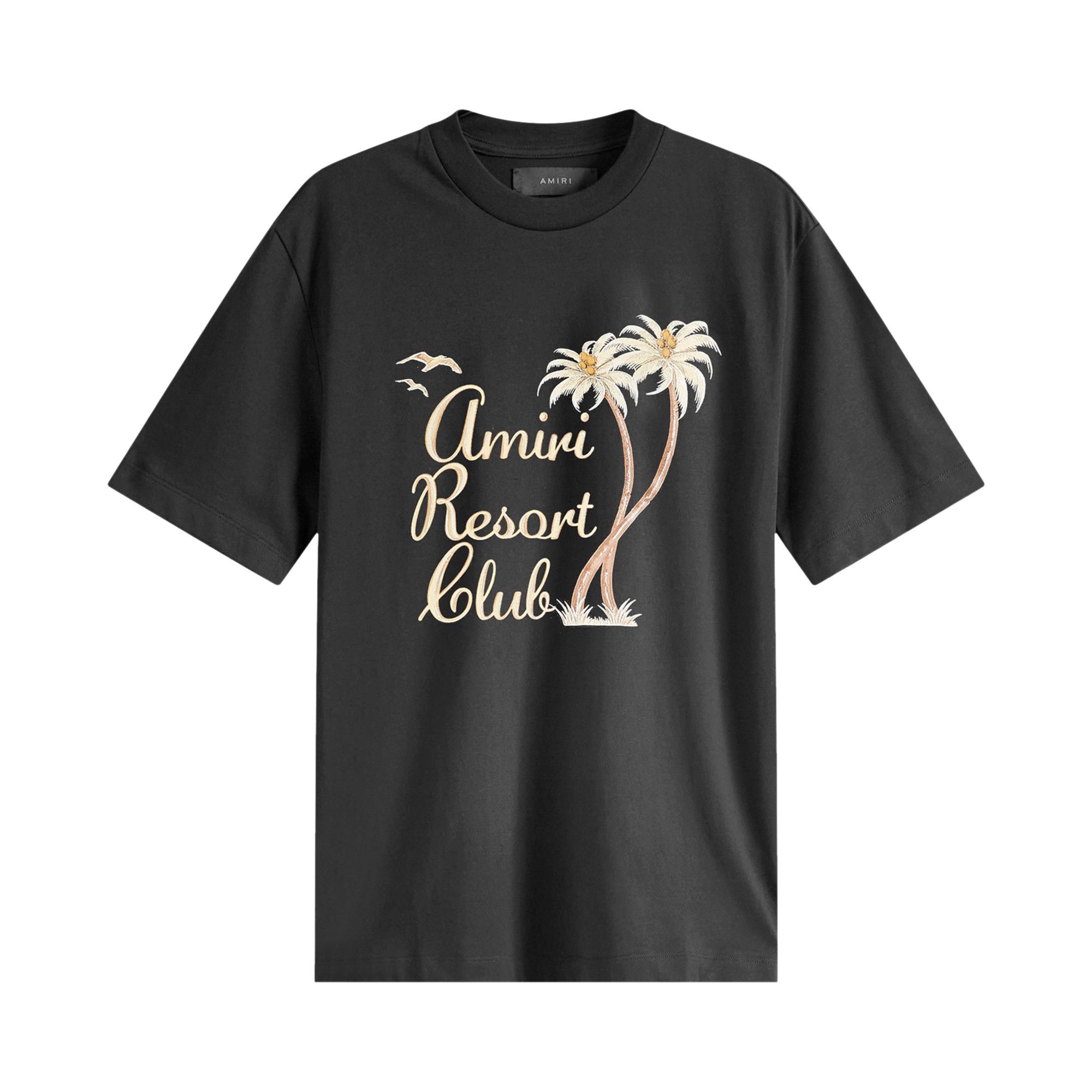 Buy Amiri Twisted Palms Tee 'Black' - AMJYTE1055 001 BLAC | GOAT