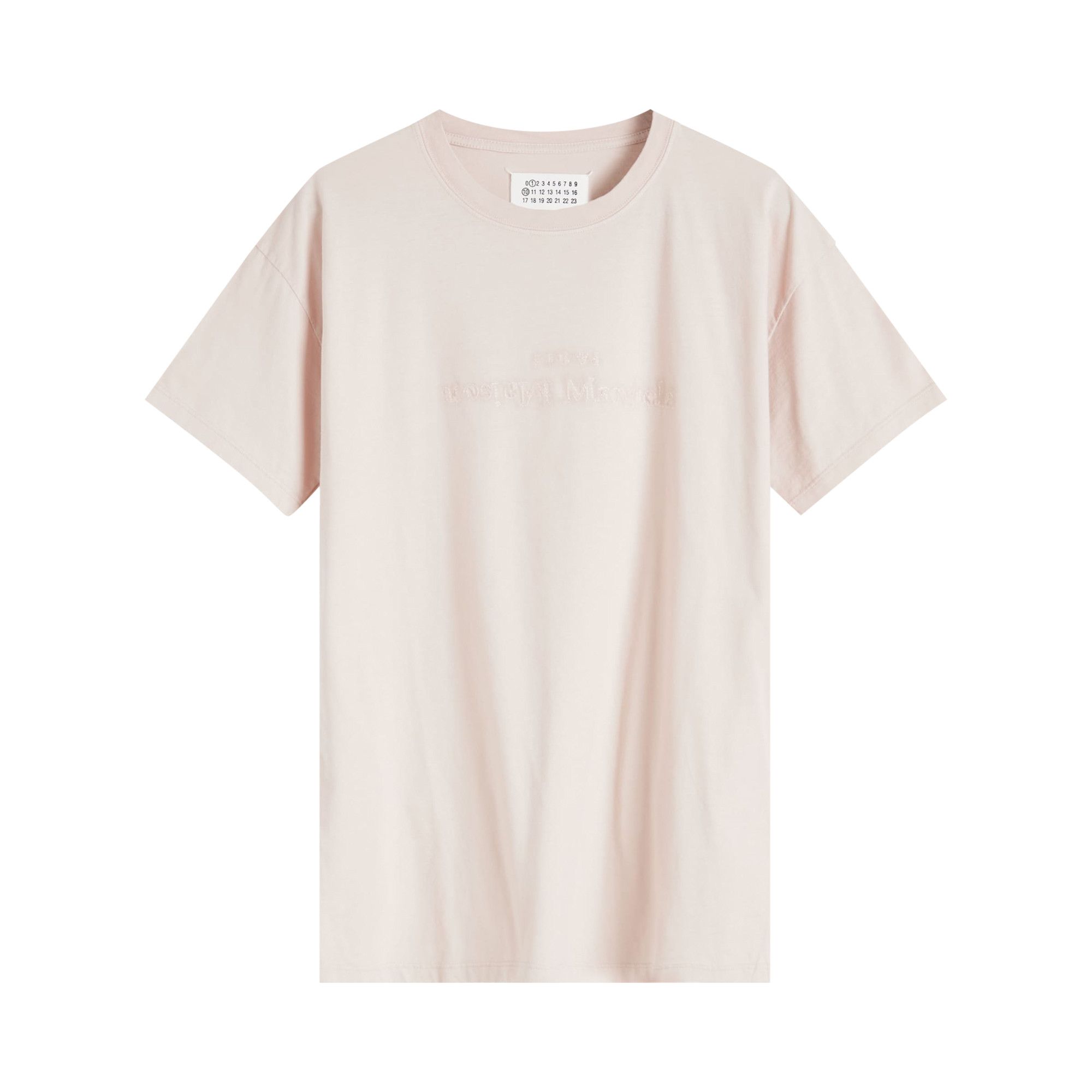 Tシャツ・カットソー MAISON MARGIELA Logo embroidery t-shirt Pink S51GC0533S20079 Buy Maison Margiela Logo Embroidered T-Shirt 'Pink