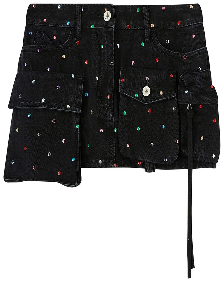 The Attico Fay Mini Skirt Black
