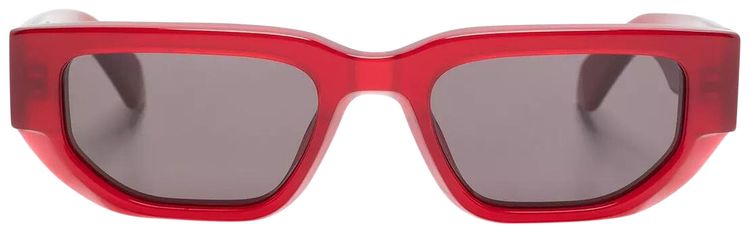 Off White Greeley Sunglasses BurgundyDark Grey