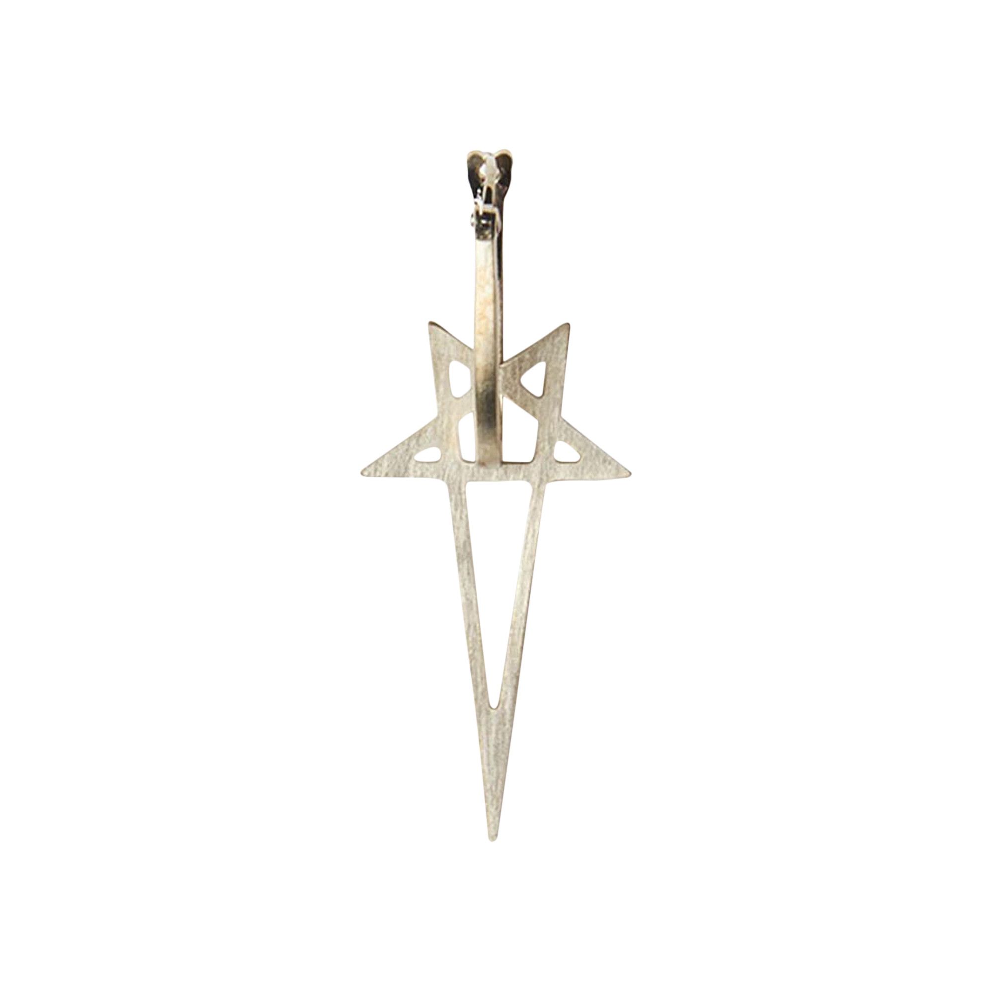 Buy Rick Owens Pentagram Earring 'Silver' - RJ0000067 MMT Buy Rick Owens Pentagram Earring 'Silver' - RJ0000067 MMT
