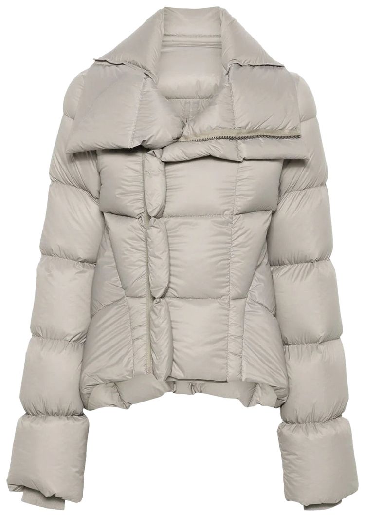 Rick Owens Naska Duvet Puffer Jacket Pearl