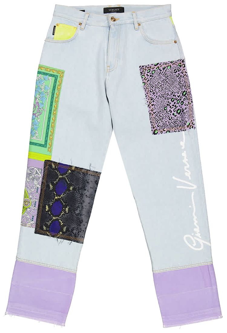 Versace Denim Pants Multicolor