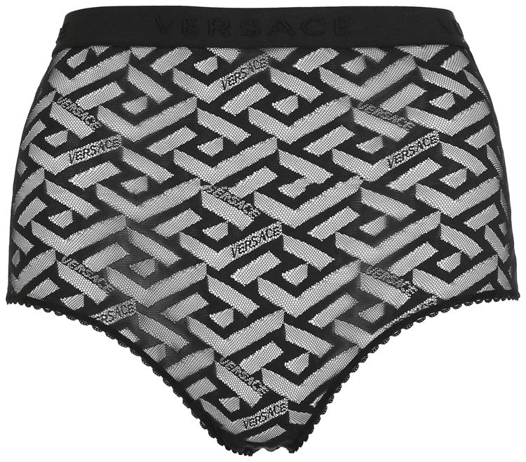 Versace Lace Panty Black