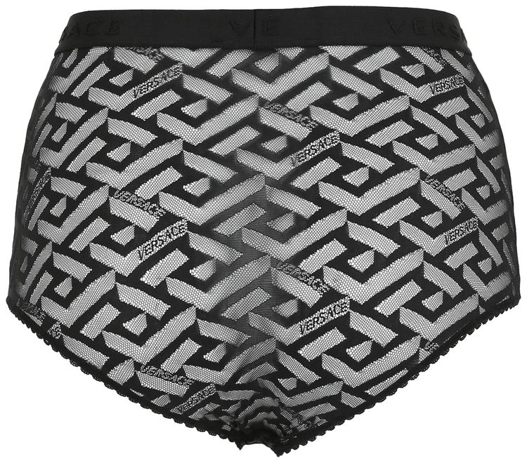 Versace Lace Panty Black