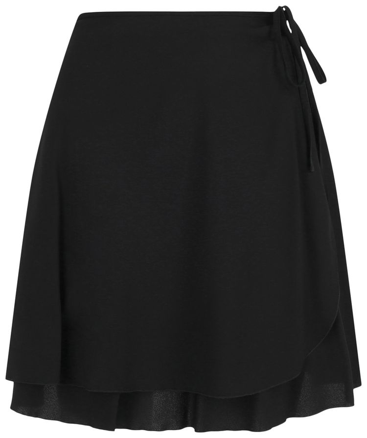 Versace Swim Wrap Skirt Black