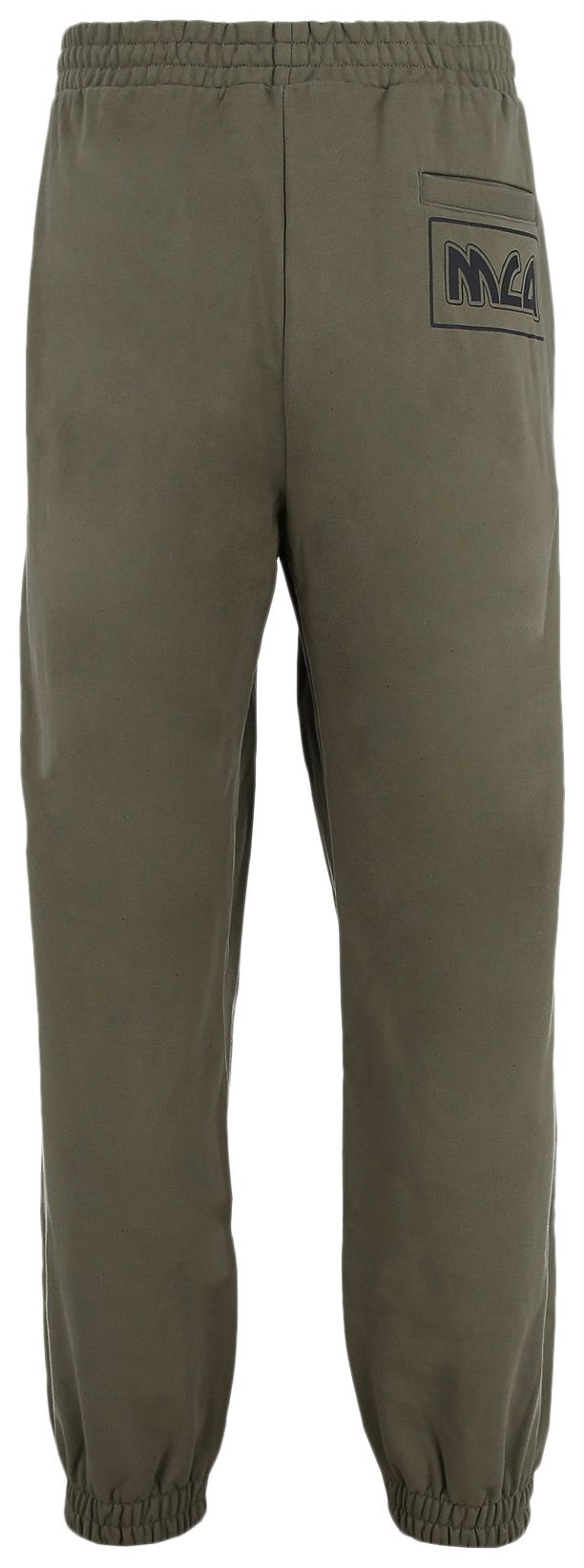 Alexander McQueen Small Metal Logo Sweatpants Military Khaki