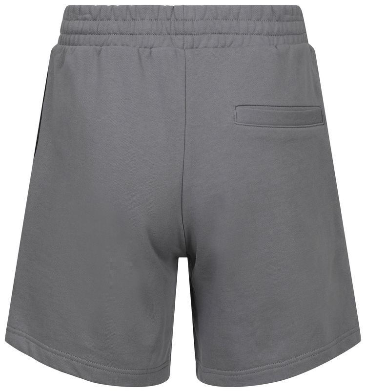 Alexander McQueen Redacted Logo Sweatshorts Silver