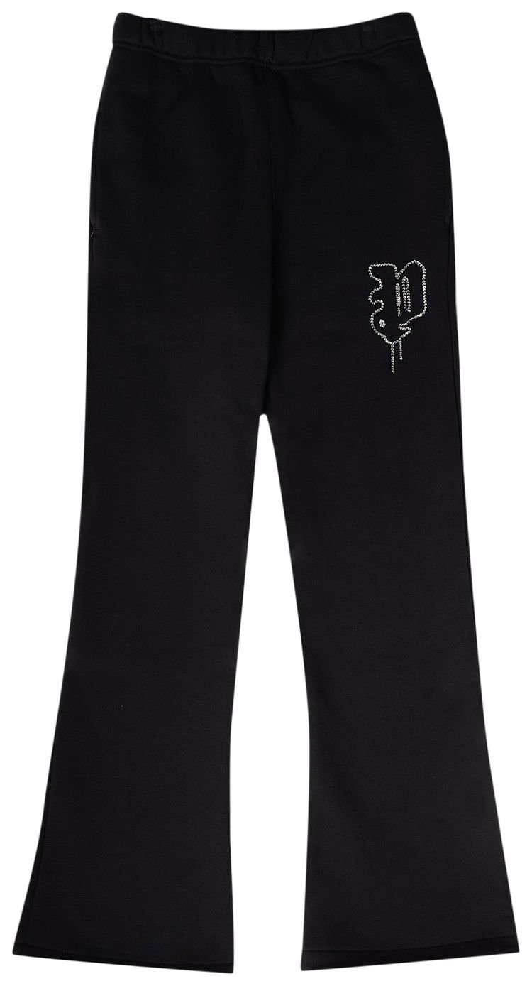 PURPLE BRAND HWT Fleece Flared Pant Black