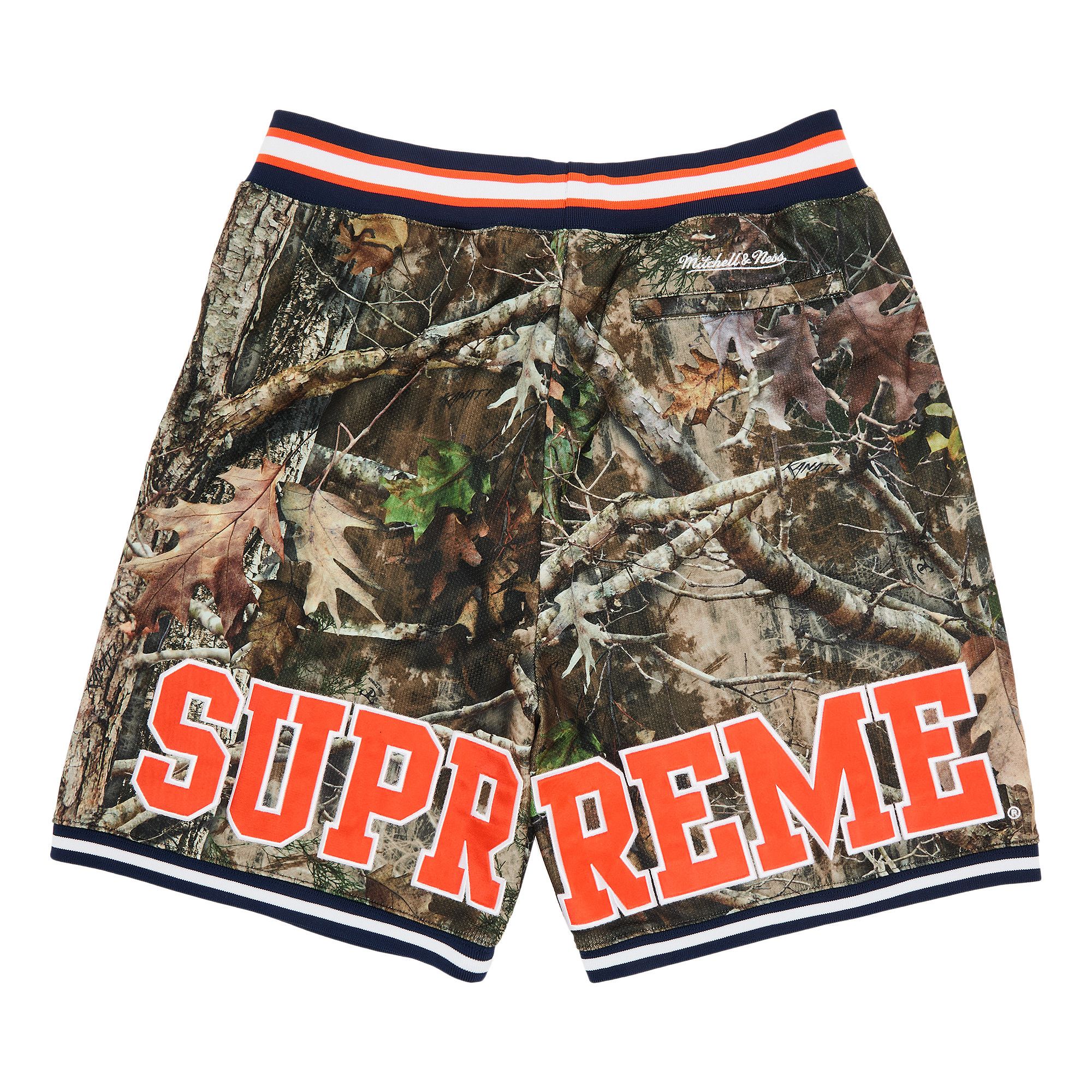 Buy Supreme x Mitchell Ness NCAA Basketball Short TrueTimber Kanati Camo FW24SH5 TRUETIMBER KANATI CAMO GOAT CA