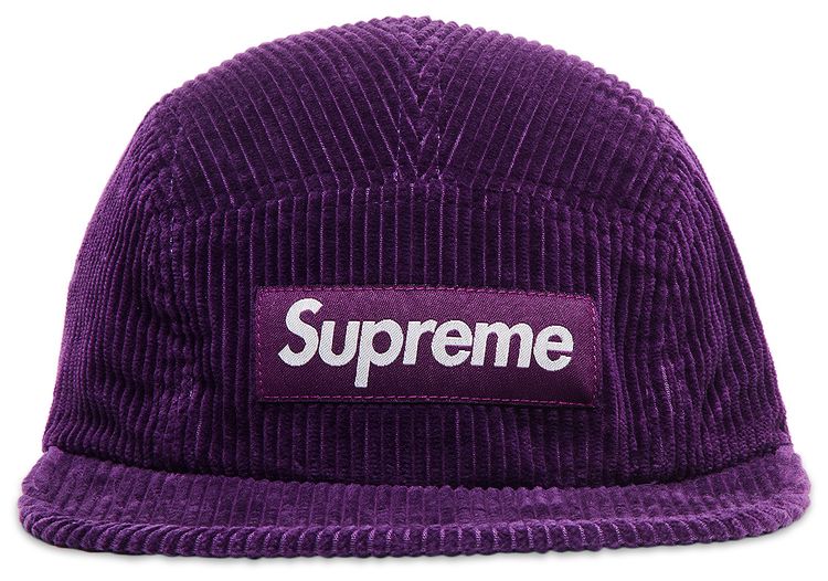 Supreme Corduroy Camp Cap Purple