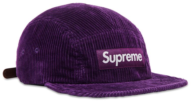 Supreme Corduroy Camp Cap Purple
