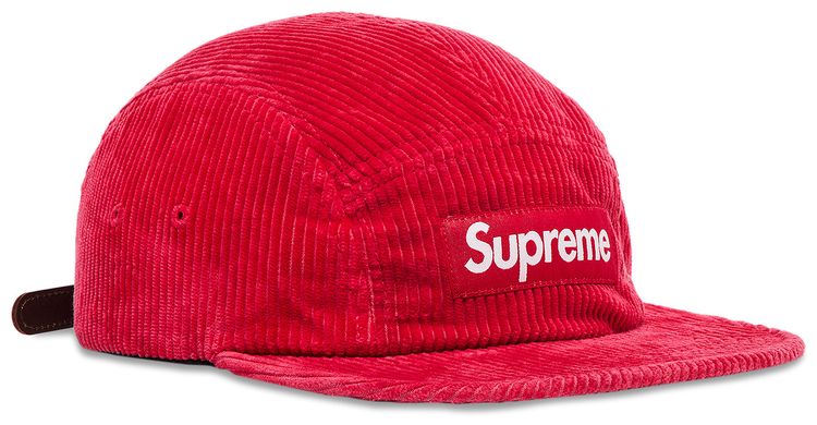 Supreme Corduroy Camp Cap Red