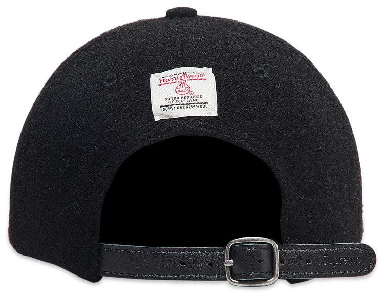 Supreme Harris Tweed 6 Panel Black