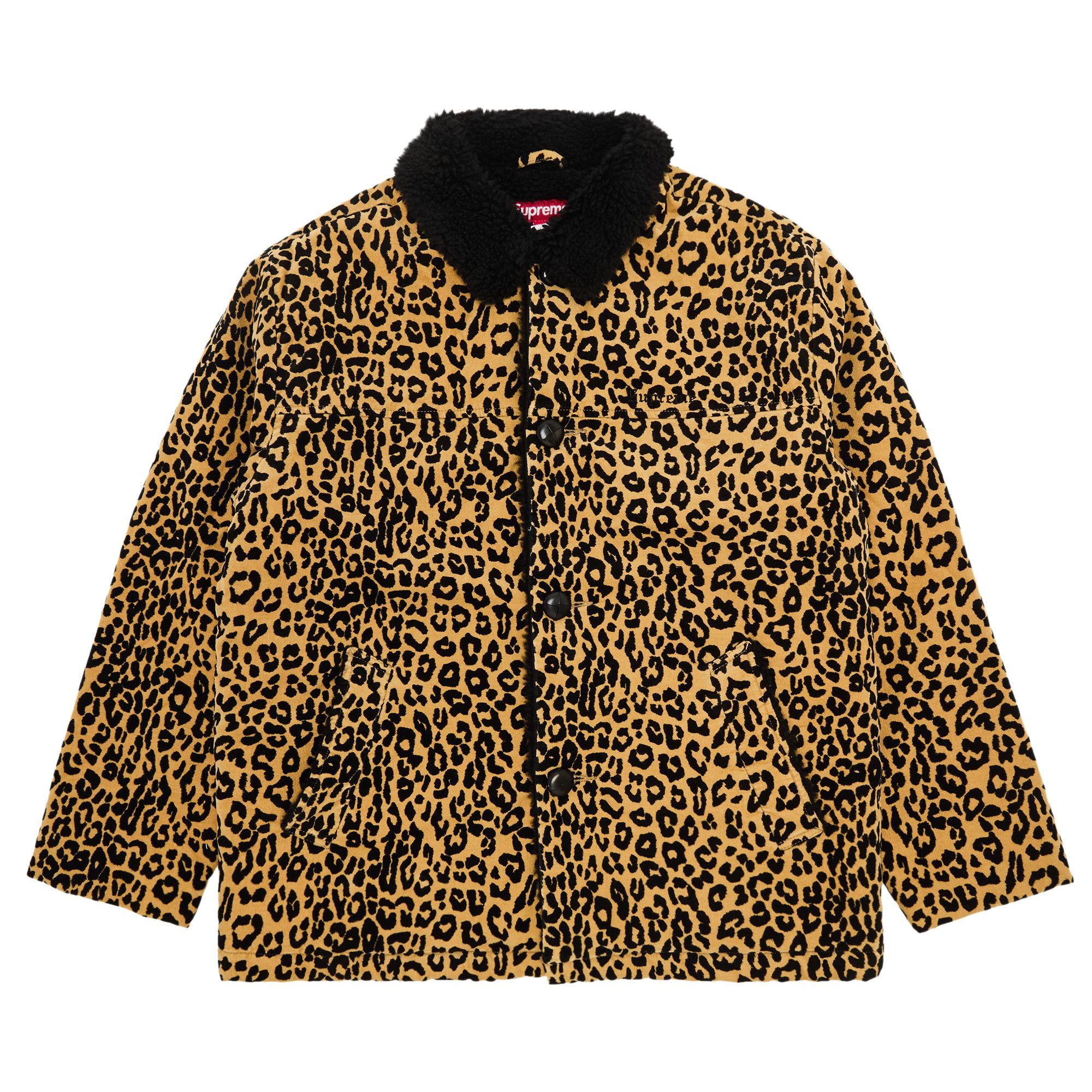 Supreme leopard fur coat clearance