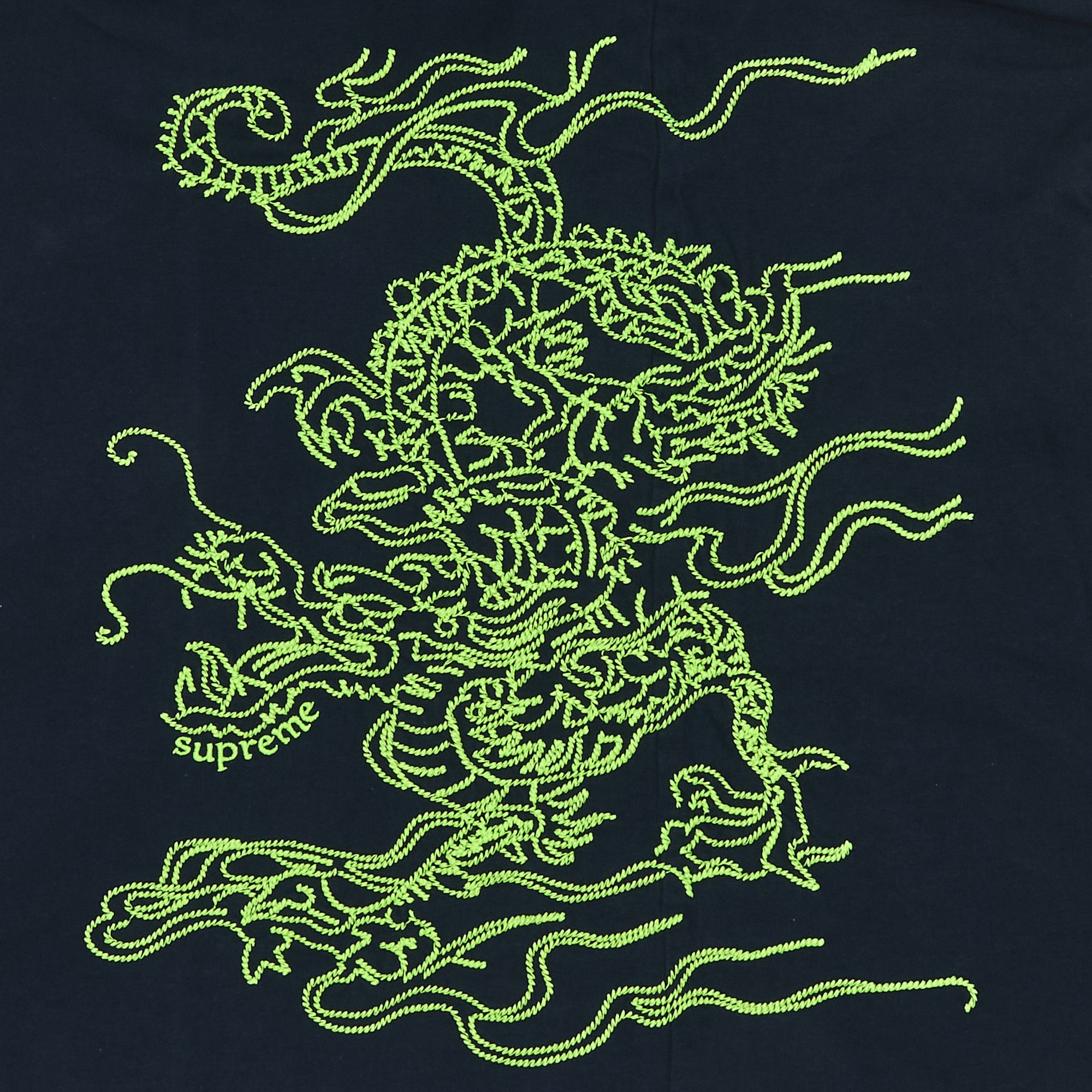 Buy Supreme Dragon Embroidered Long-Sleeve Top 'Navy